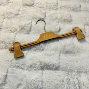 Miu Miu Tan Velvet Hanger
